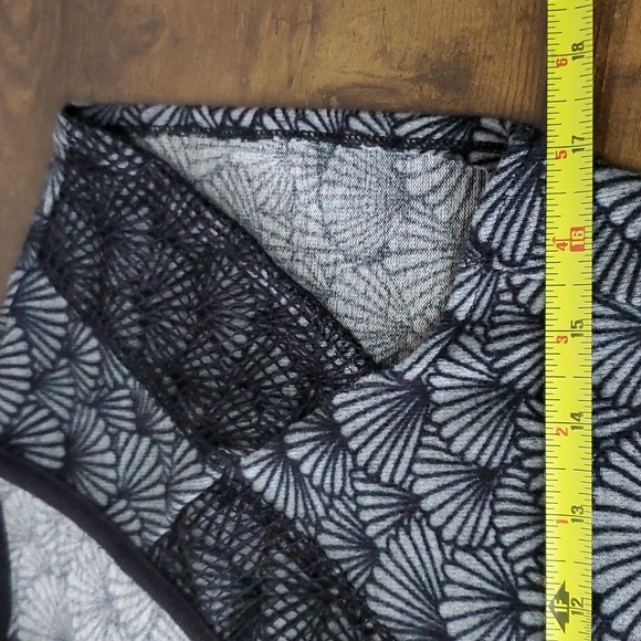 Black Swan Black & Gray Dress with black lace and Art Deco details - Picture 13 of 13